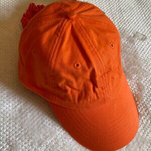 NWT The Original Scrunchie Hat by Adams Orange Baseball Dad Cap for Long Hair